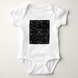 Trick und Dreiecke Baby Strampler