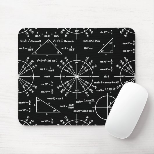 Trick und Dreiecke Mousepad (Mit Mouse)