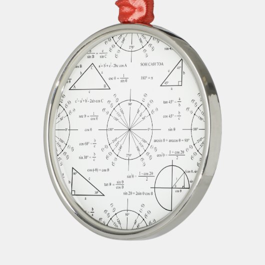 Trick und Dreiecke Ornament Aus Metall (Links)