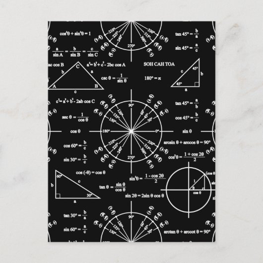 Trick und Dreiecke Postkarte (Vorderseite)