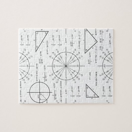 Trick und Dreiecke Puzzle (Horizontal)