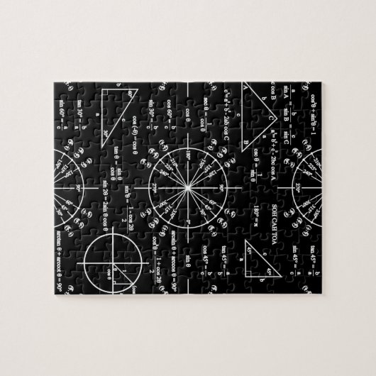 Trick und Dreiecke Puzzle (Horizontal)