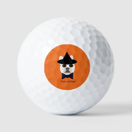 TRICK UND LECKEREI FRENCHIE GOLFBALL (Vorderseite)