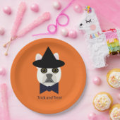 TRICK UND LECKEREI FRENCHIE PAPPTELLER (Party)