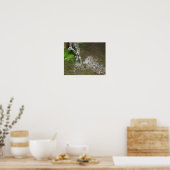 Trickende Wasserfall Bubbling Water Print Poster (Küche)