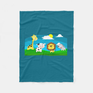 Trickfilm-Tiere        Fleecedecke