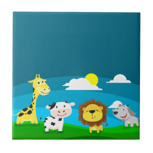 Trickfilm-Tiere            Fliese