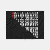 Trickle Down Economics Fleecedecke (Vorderseite (Horizontal))