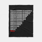 Trickle Down Economics  Fleecedecke (Vorderseite)