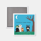 Trickorbehandelten Freunde, Trick oder Treat Gang Magnet (Vorderseite/Rückseite)