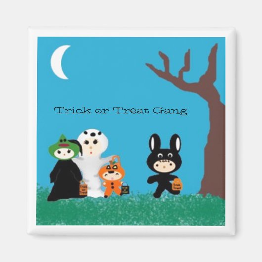 Trickorbehandelten Freunde, Trick oder Treat Gang Magnet (Vorne)