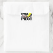 Trickpilot Runder Aufkleber (Tasche)