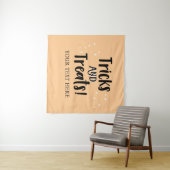 Tricks and Treats Halloween party Backdrop  Wandteppich (Beispiel (Horizontal))