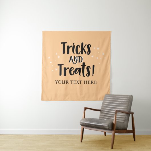 Tricks and Treats Halloween party Backdrop Wandteppich (Beispiel)