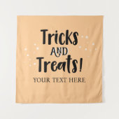 Tricks and Treats Halloween party Backdrop Wandteppich (Vorderseite)