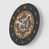 Tricks and Treats Mandala Clock Große Wanduhr (Winkel)