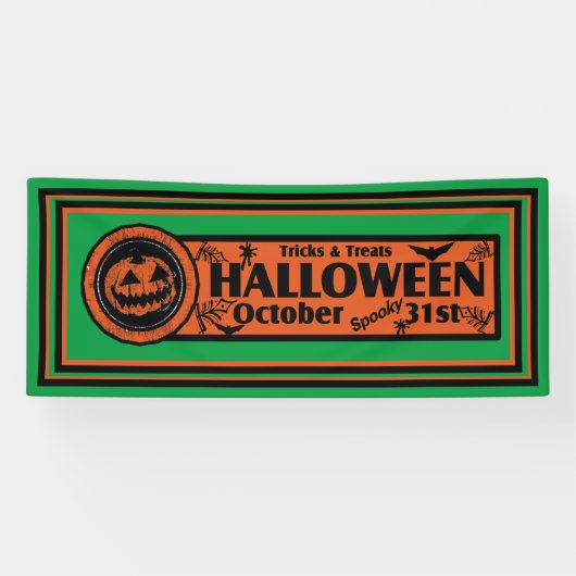Tricks & Leckereien Halloween White GBG Banner (Horizontal)