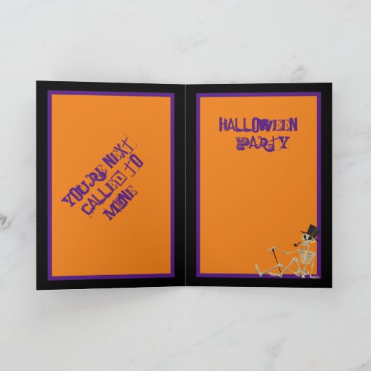 Tricks oder Behandlungen Karte (Innenseite)