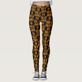 Tricks oder Behandlungen Leggings (Vorderseite)