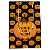 Tricks oder Behandlungen Mittlere Geschenktüte (Rückseite)