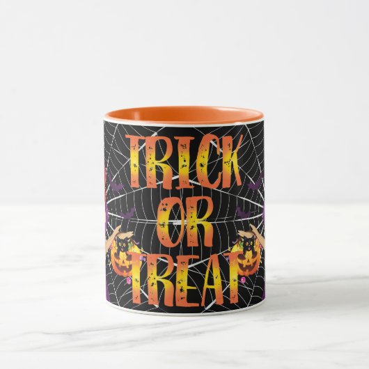 Tricks oder Behandlungen Tasse (Zentrum)