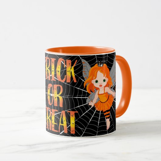 Tricks oder Behandlungen Tasse (VorderseiteRechts)