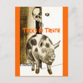 Tricks oder Treats! Postkarte (Vorderseite)
