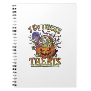 Tricks Süßigkeiten Halloween Kürbis Korb Candy Sk Notizblock