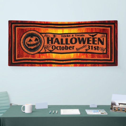 Tricks und Leckereien Halloween Banner (Messe)
