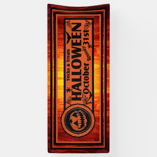 Tricks und Leckereien Halloween Banner (Vertikal)