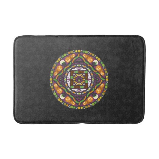 Tricks und Leckereien Mandala Bath Mat Badematte (Vorderseite)