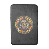 Tricks und Leckereien Mandala Bath Mat Badematte (Vorderseite Vertikal)