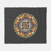 Tricks und Leckereien Mandala Fleece Blanket (Vorderseite (Horizontal))