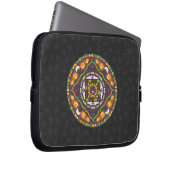 Tricks und Leckereien Mandala Laptop Case (Vorne Rechts)
