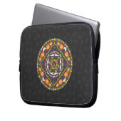 Tricks und Leckereien Mandala Laptop Case (Vorderseite Links)