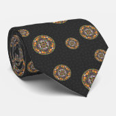 Tricks und Leckereien Mandala Men's Neck Tie Krawatte (Gerollt)