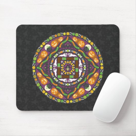 Tricks und Leckereien Mandala Mouse Pad Mousepad (Mit Mouse)