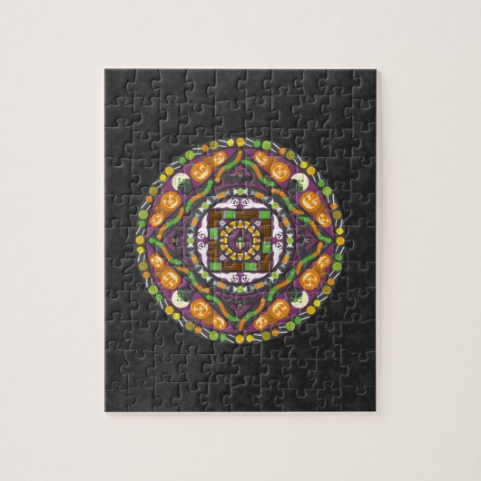 Tricks und Leckereien Mandala Puzzle (Vertikal)