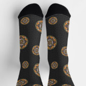 Tricks und Leckereien Mandala Socken (Oben)