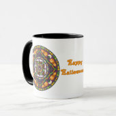 Tricks und Leckereien Mandala Tasse (Vorderseite Links)