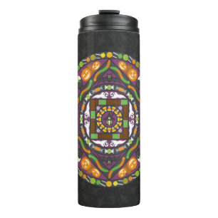 Tricks und Leckereien Mandala Thermal Tumbler Thermosbecher