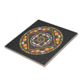 Tricks und Leckereien Mandala Tile Fliese (Seite)