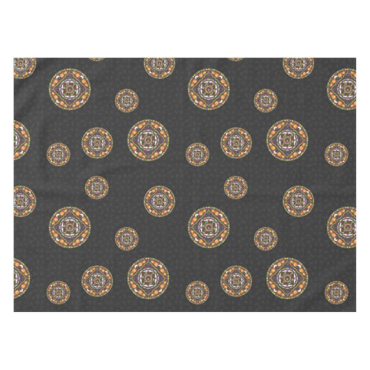 Tricks und Leckereien Mandala Tischdecke (Vorderseite (Horizontal))