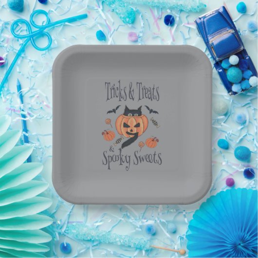 Tricks und Leckereien Pappteller (Party)