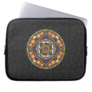 Tricks und Treats Mandala Laptop Hülle Laptopschutzhülle