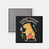 Trickse dich selbst in Glück funny mentaler Trick Magnet (Vorderseite/Rückseite)
