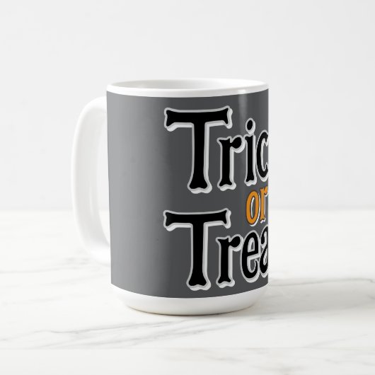 tricksen oder behandeln kaffeetasse (Vorderseite Links)