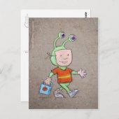 tricksen oder behandeln postkarte (Vorne/Hinten)