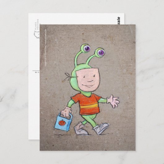 tricksen oder behandeln postkarte (Vorne/Hinten)