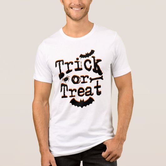 tricksen oder behandeln Tri-Blend shirt (Vorderseite)